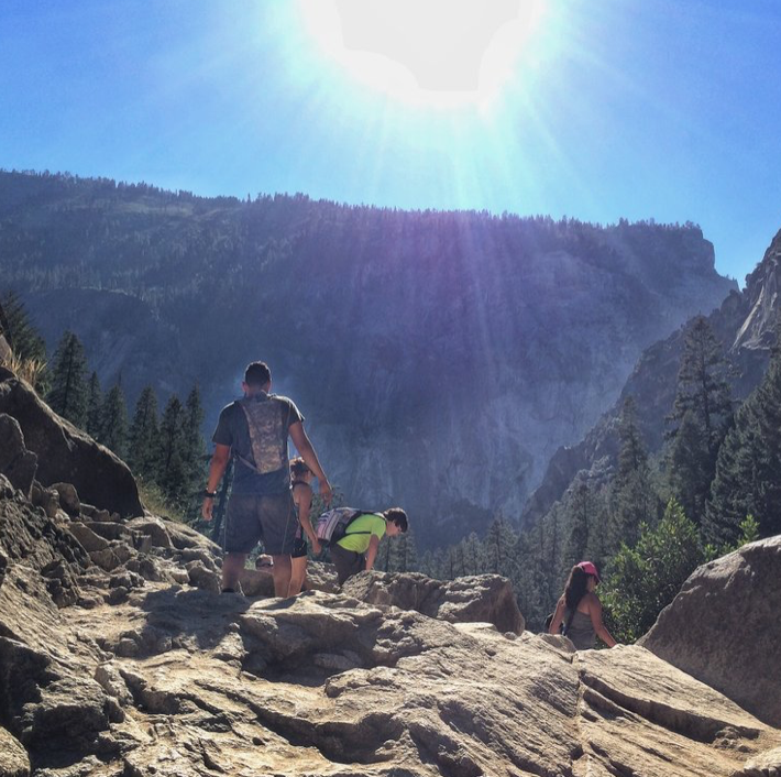 Hiking Trail to Half Dome Yosemite National Park