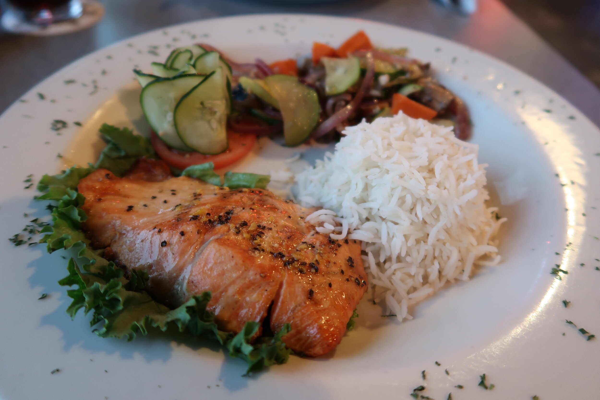 Alaskan Salmon at Kootenai River Brewing Company Idaho