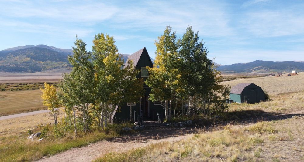 Triangle Cabin in Colorado in the Fall