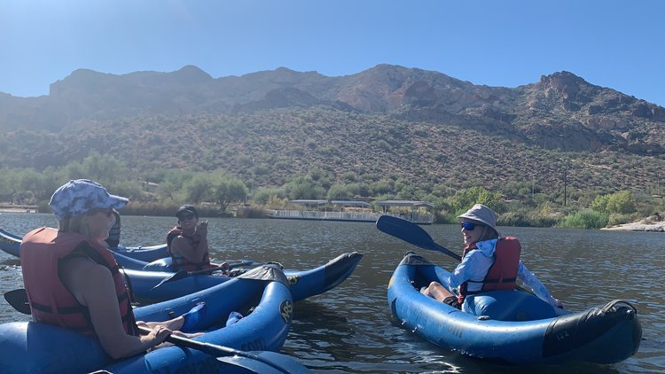 Kayaking in Canyon Lake Arizona
