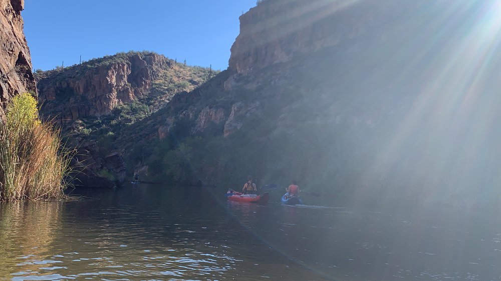 Kayaking in Canyon Lake Arizona