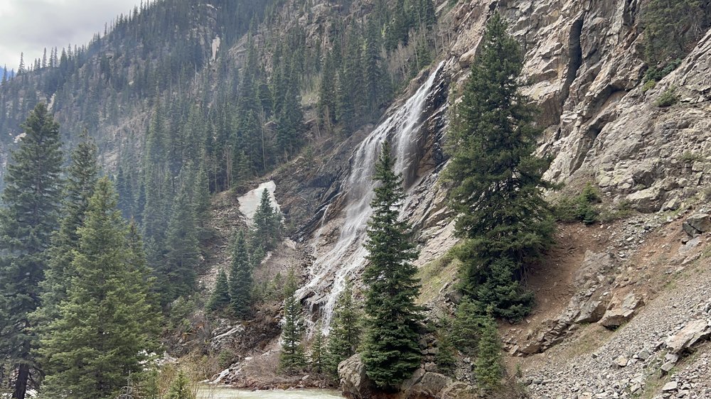 Waterfalls on the Durango Silverton Railroad