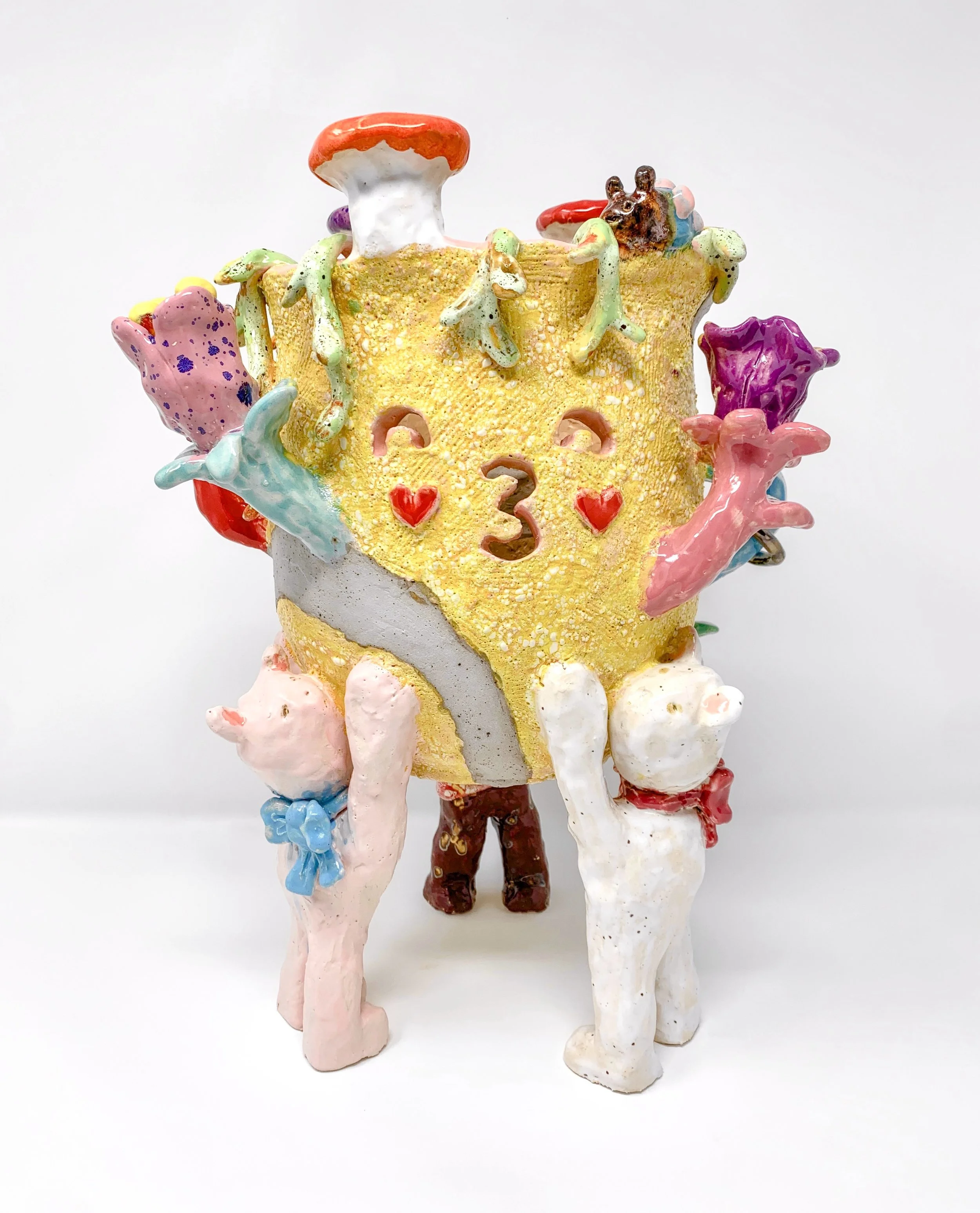 Trophy
2025
35cm x 26cm x 22cm (14“ x 10“ x 8.5 inches)
Ceramic, Engobe, Glaze