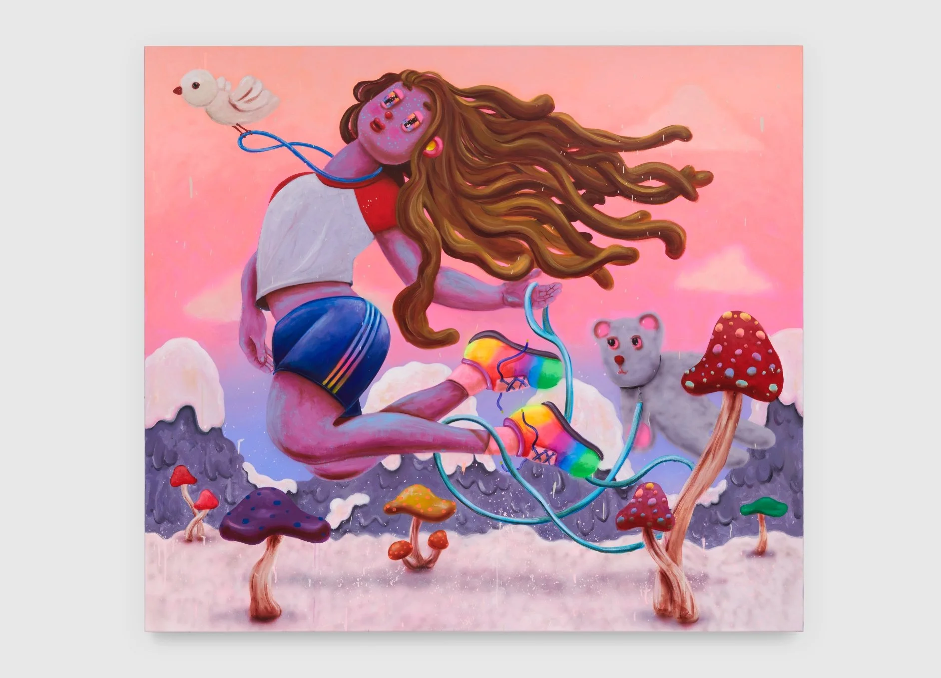 Bunny Dragon, 2020, 160 x 180cm, acrylic on canvas