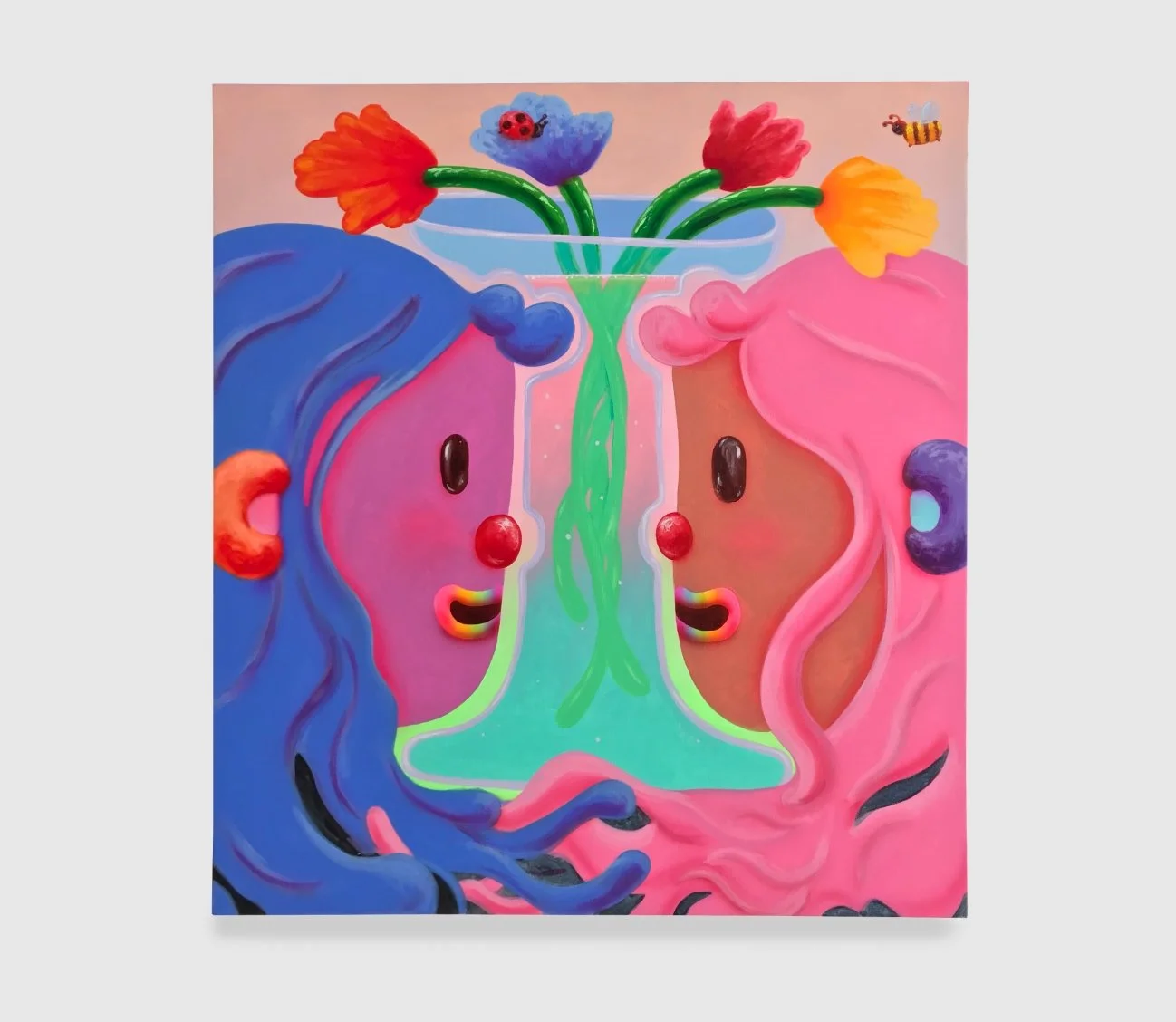 Bloom Tales, 2022, 40 x 44 in (102 x 112cm), acrylic on canvas