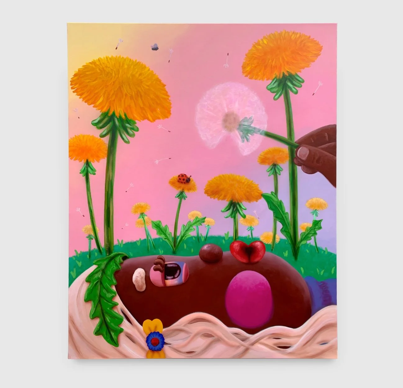 Lettuce be Friends, 2021, 120 x 150cm, acrylic on canvas