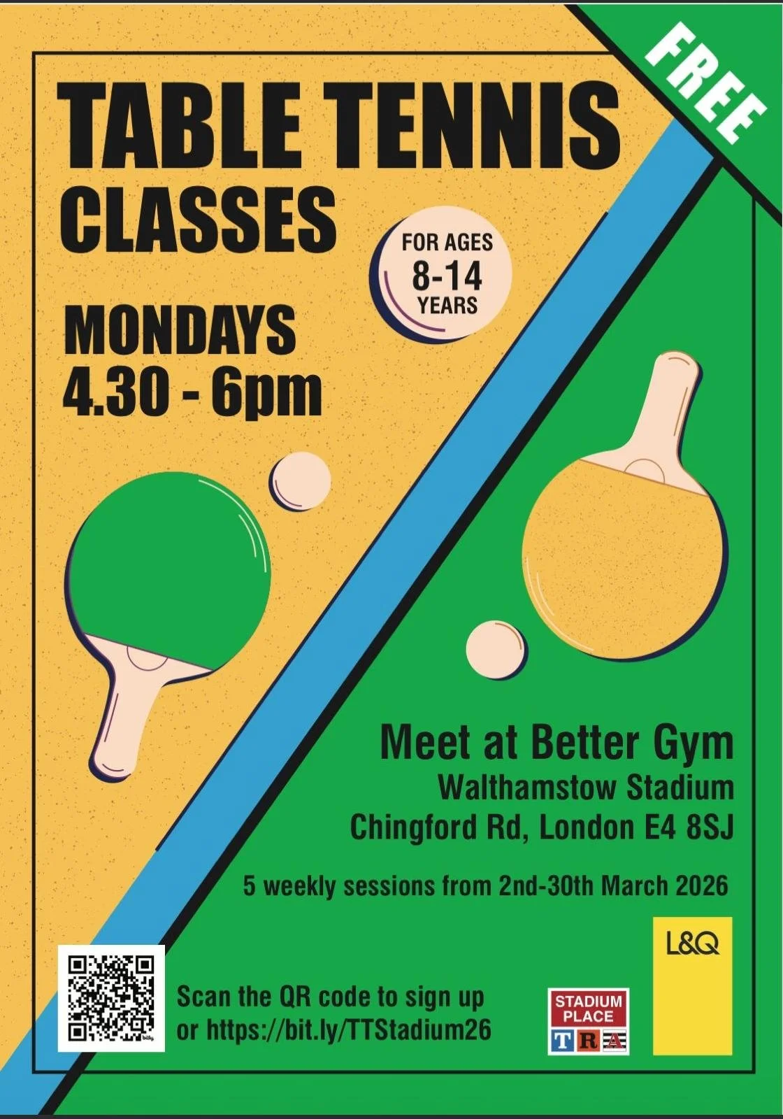 Table Tennis Classes 