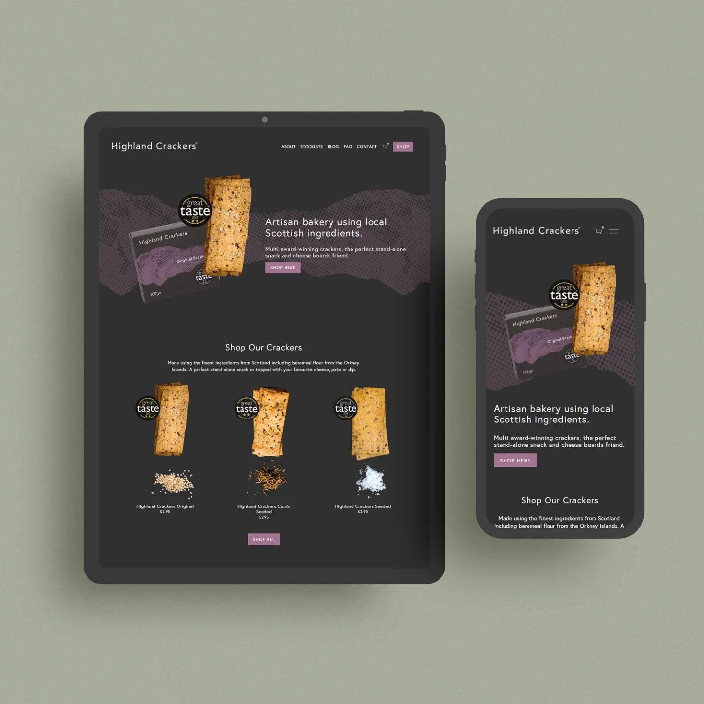 Just Launched ⚡

This week I launched a new website for @highlandcrackers a local artisan cracker maker (and I can vouch for how delicious the crackers are!)

The owner and baker, Donna, had a simple website set up already but was looking to expand o