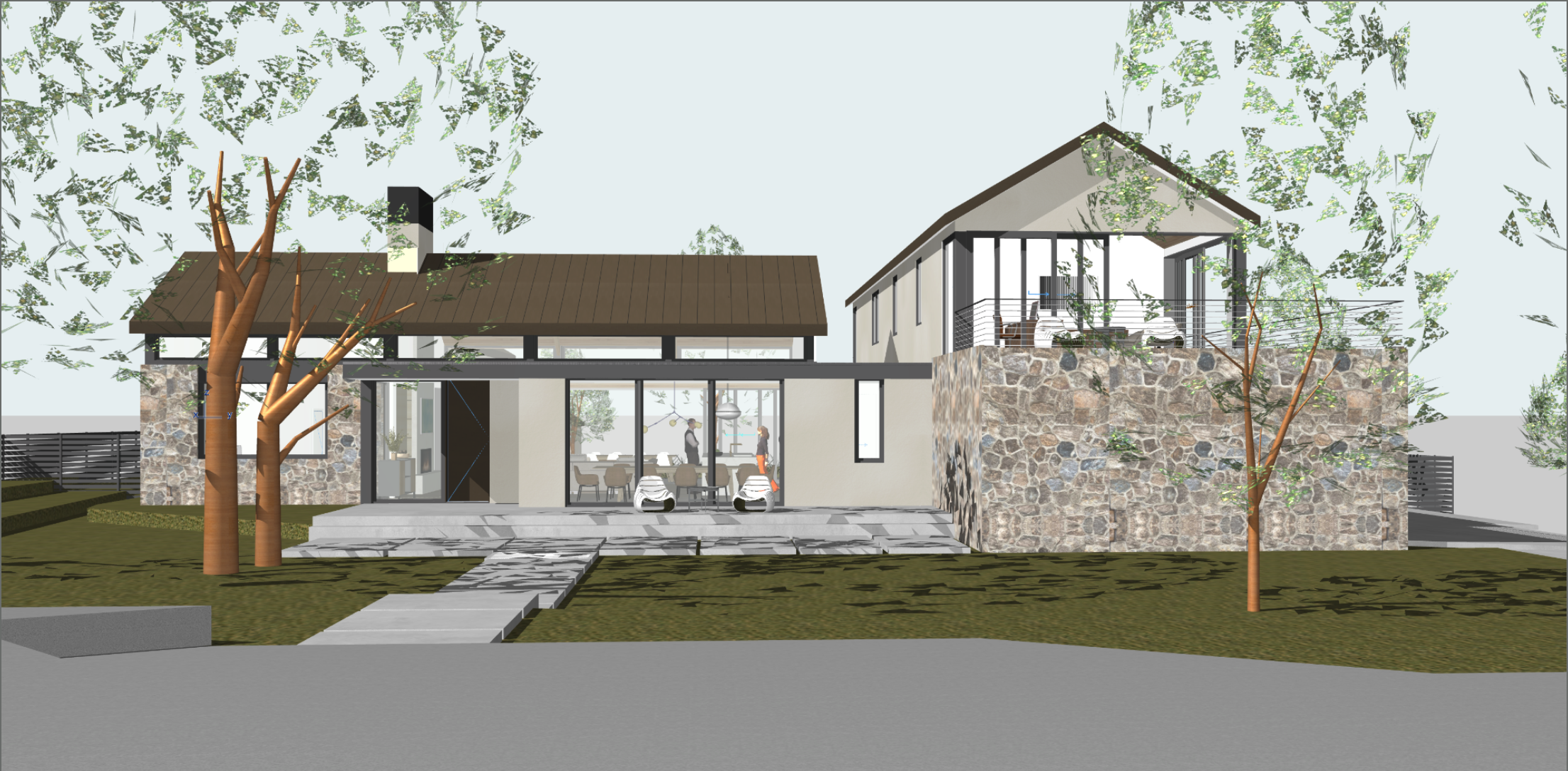 custom home rendering