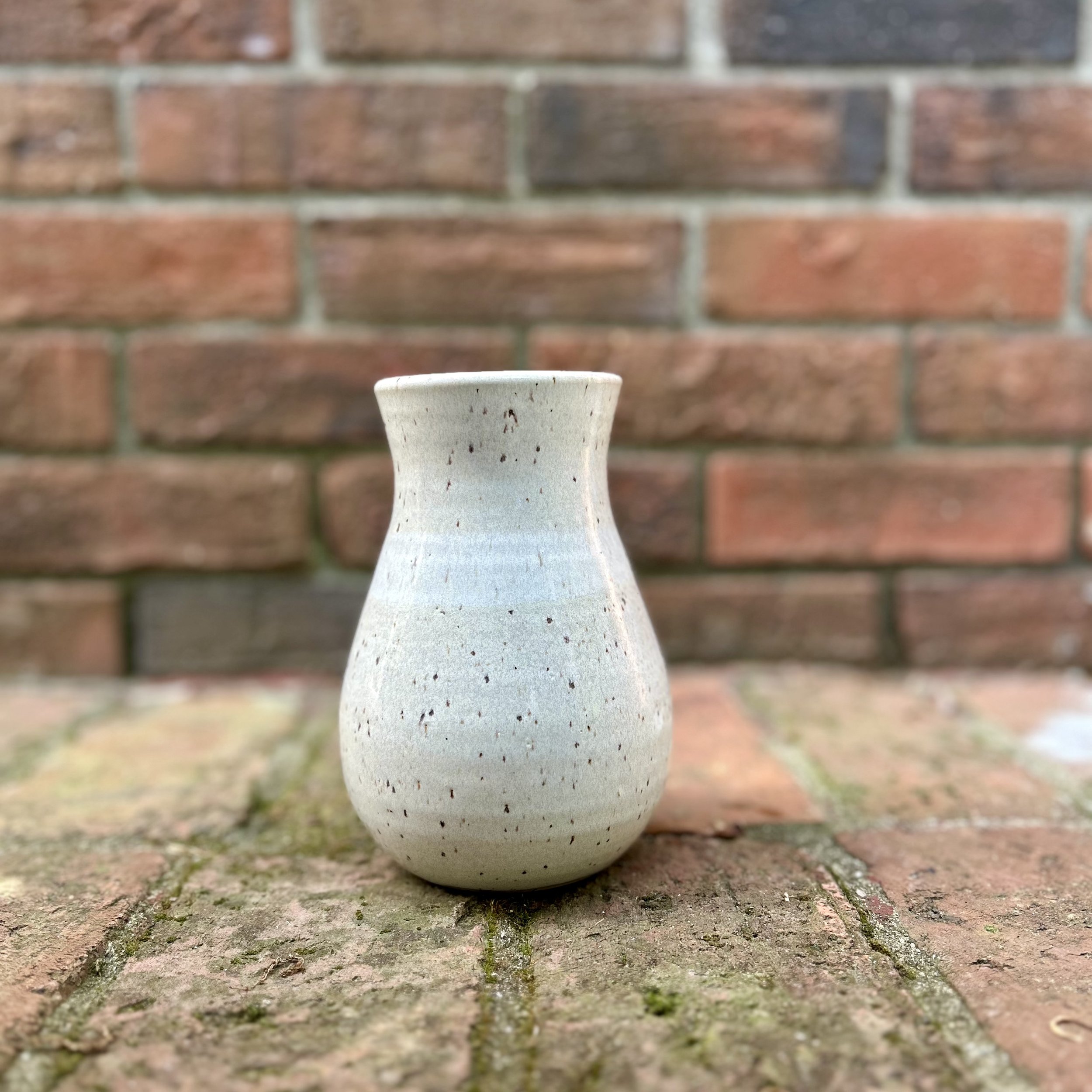Vase in Speckled White
