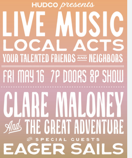 HudCo Presents: Clare Maloney and The Great Adventure