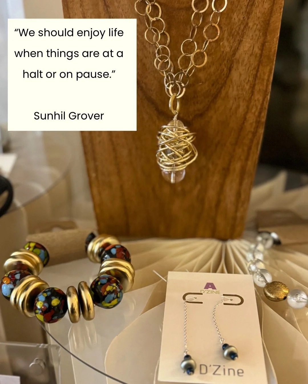 Mother Nature just cleared my schedule. 

No sourcing trip in the city
No running around. 

Just me, my workspace, and time to 
CREATE.

Sometimes the universe forces us to slow down so we can catch up with ourselves. 

Today I&rsquo;m using this bli