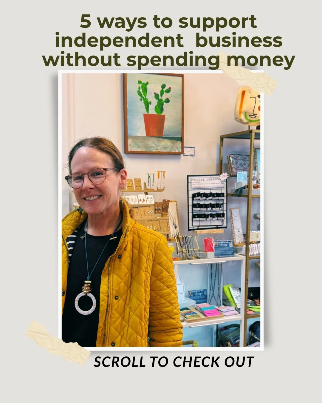 This Sunday starts Entrepreneur Month. 
Your support does not have to come with a price tag.

Buying from a small business is beautiful. So is showing up in other ways.

Leave a Google review. 
Go to their events. 
Bring a friend. 
Say something on t