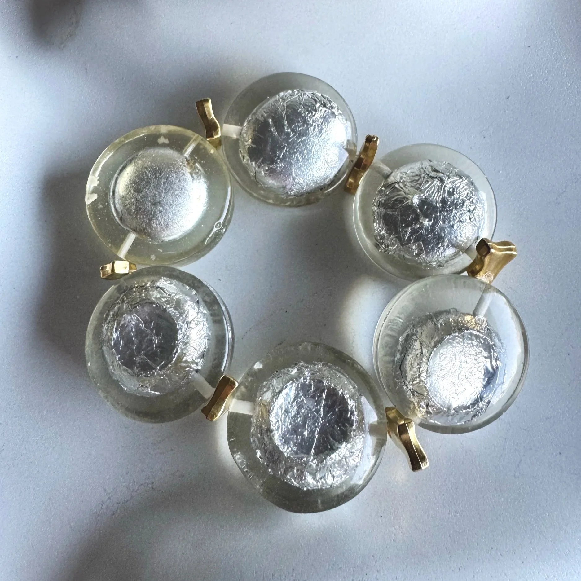 vintage lucite beaded up cycled bracelet sustainable jewelry