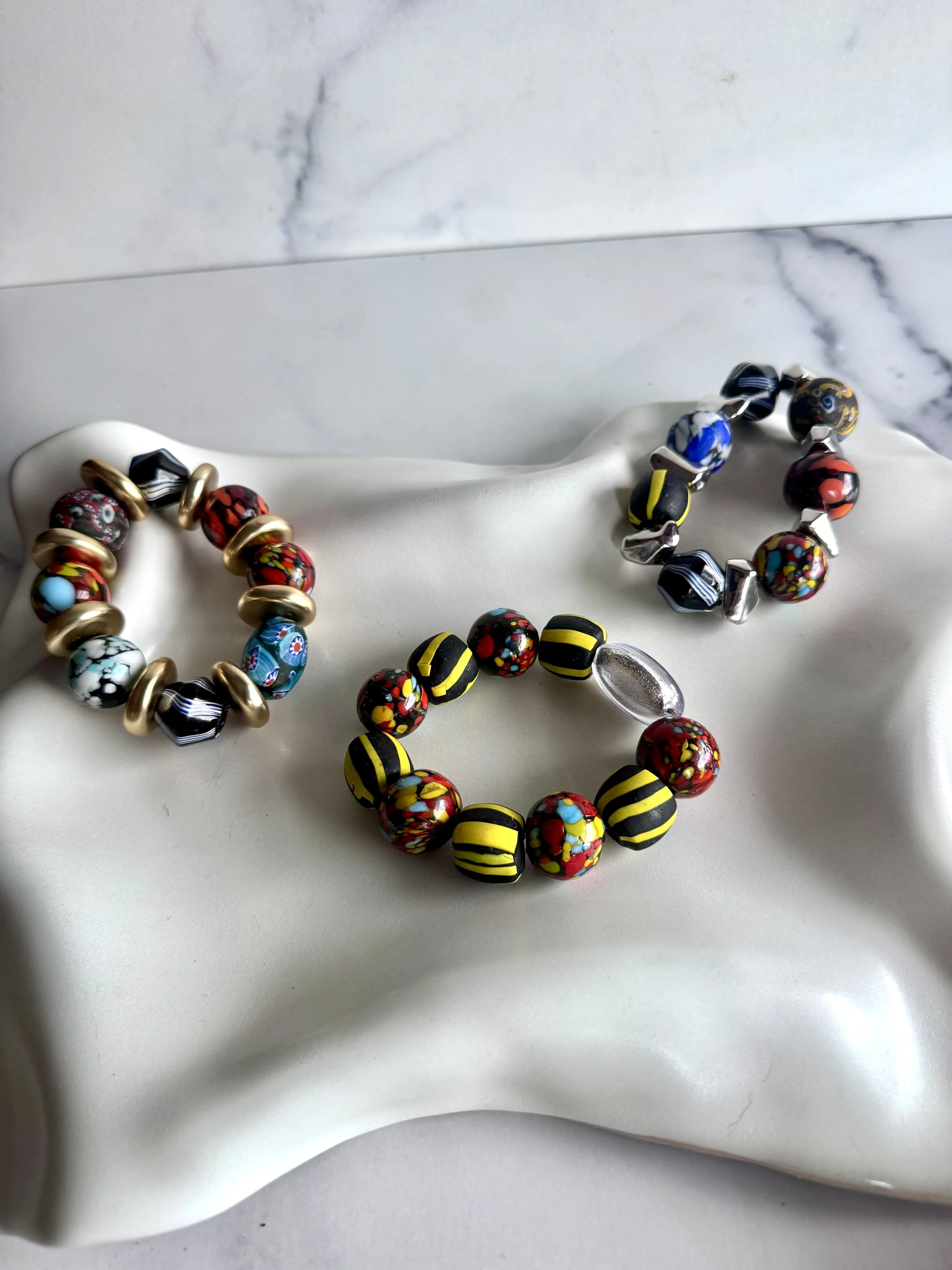 Chunky mash up fun bracelets