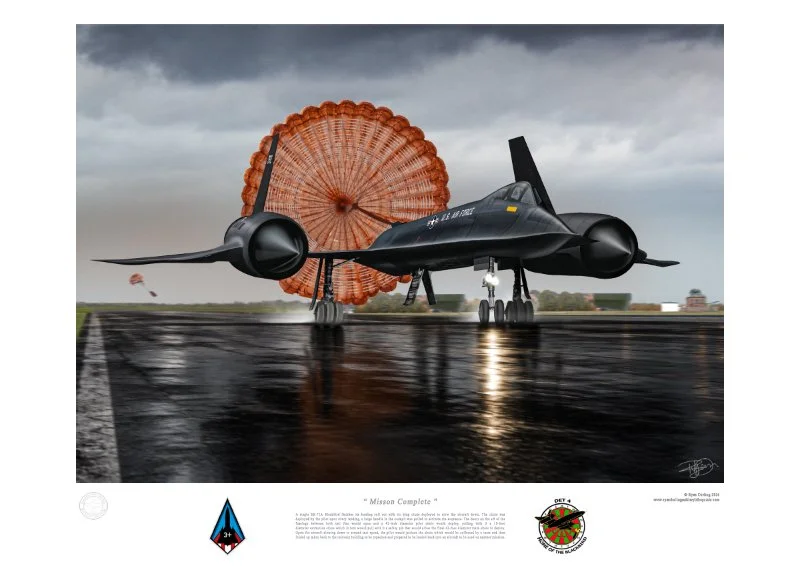 "Mission Complete" SR-71A Detachment 4 - Graphic Print