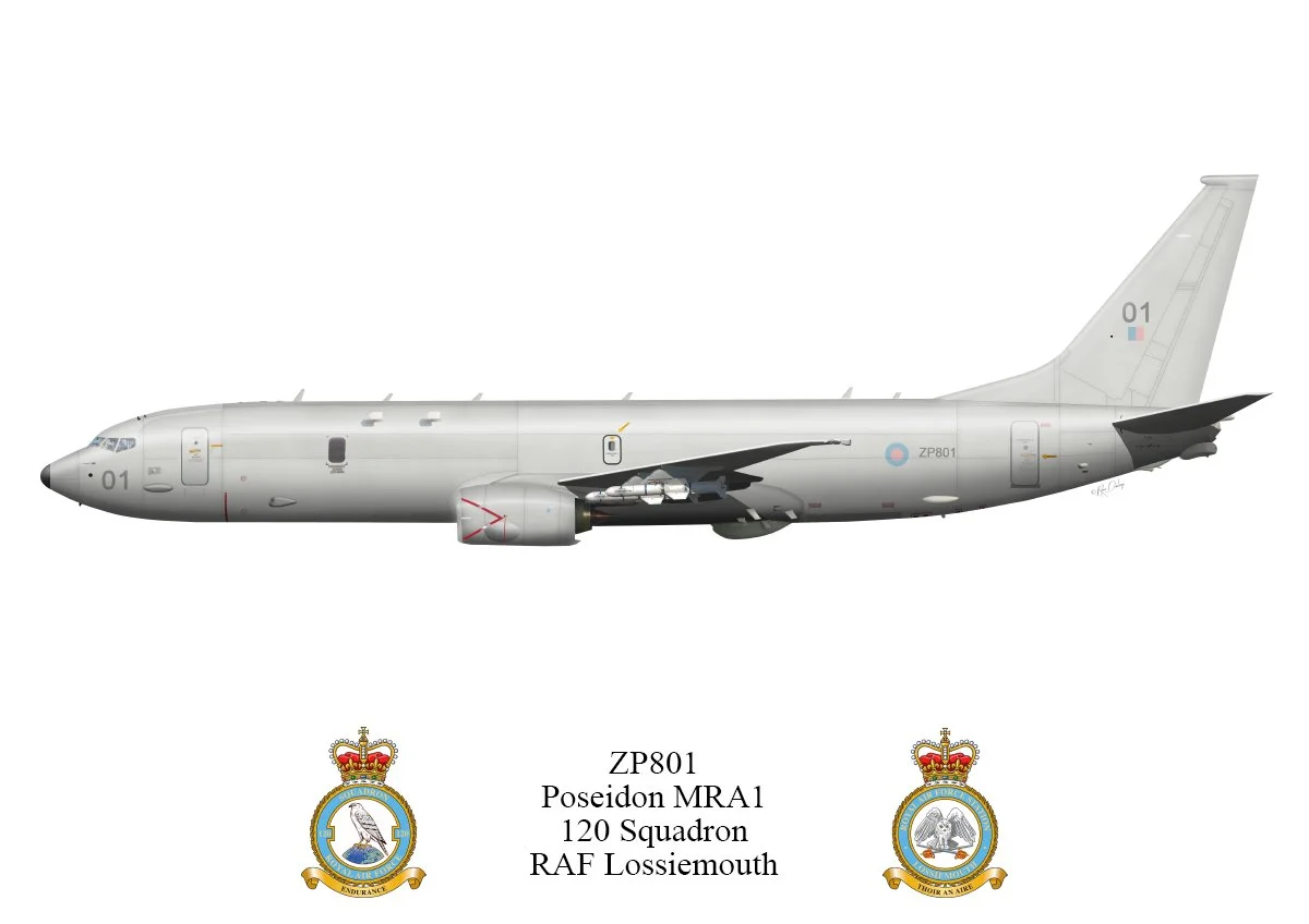 ZP801 Poseidon MRA 1 120 Squadron - Profile Print