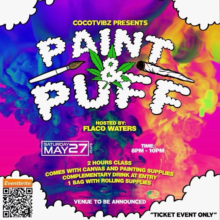🥳 CELEBRATING COCO T 🥳

🌟SATURDAY, MAY 27TH COME CELEBRATE YOUR FAVORITE GEMINI ♊️ 

💨 Paint N Puff 8PM-10PM
👕 Polo Vibes After Party 10PM-2AM
🛍️ Treats &amp; weed bags upon entry.

🎨Paint Class led by:
@Flacowaters 

🥳After Party hosted by:
