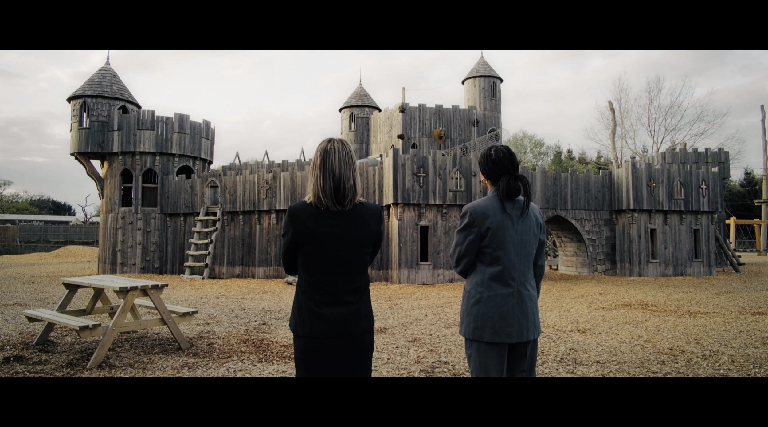 Cerys Knighton as Marion and Shahla Ayamah as Chloe in 'Charlie Shaw's Revenge'