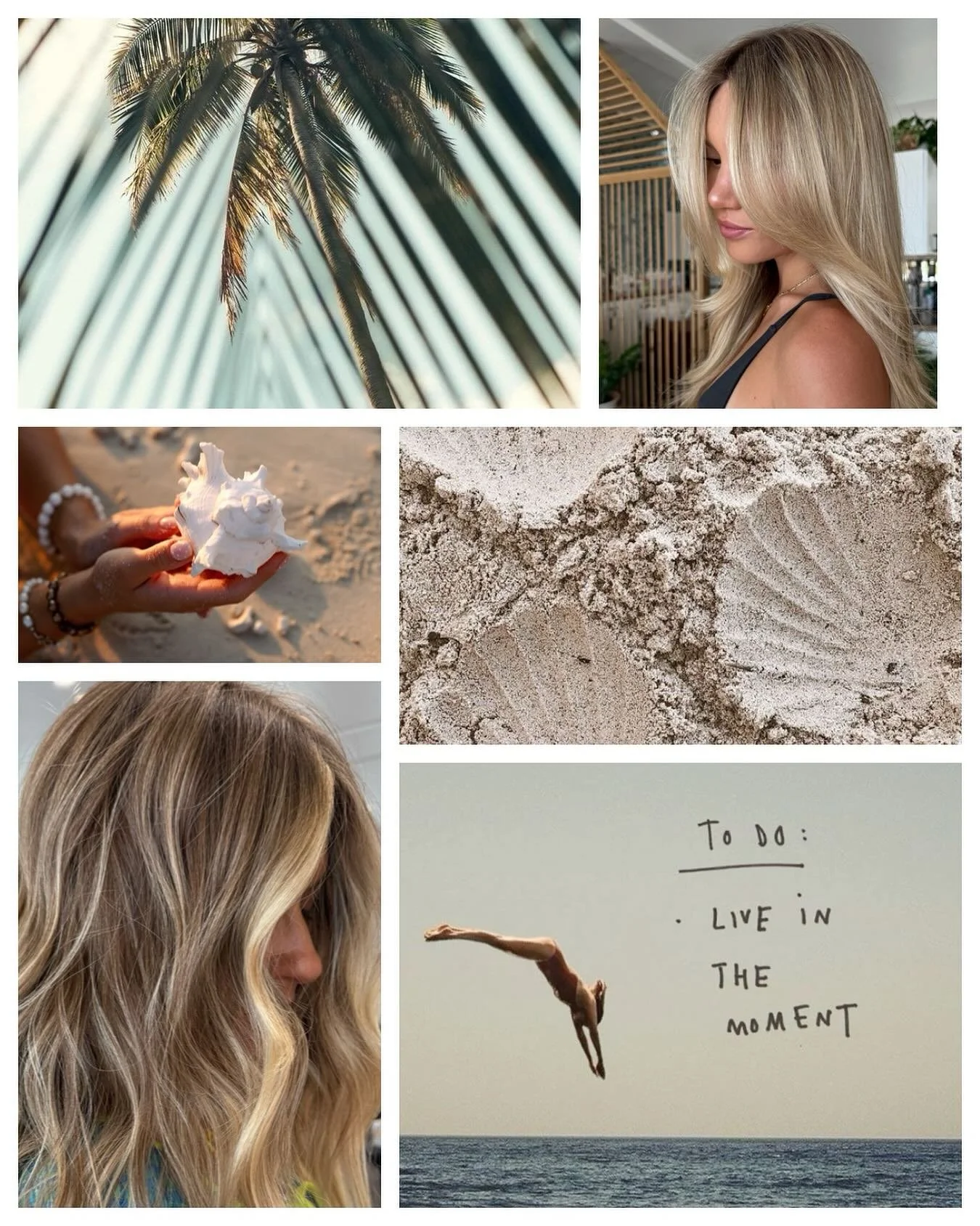 | a Salty Roots summer mood 🐚🌿 |
Hair care tips for going in the ocean or pool this summer:
- wet your hair with fresh water first and either a bun or braid
- use a leave-in conditioner or coconut oil as a protective barrier 
- try to rinse your h