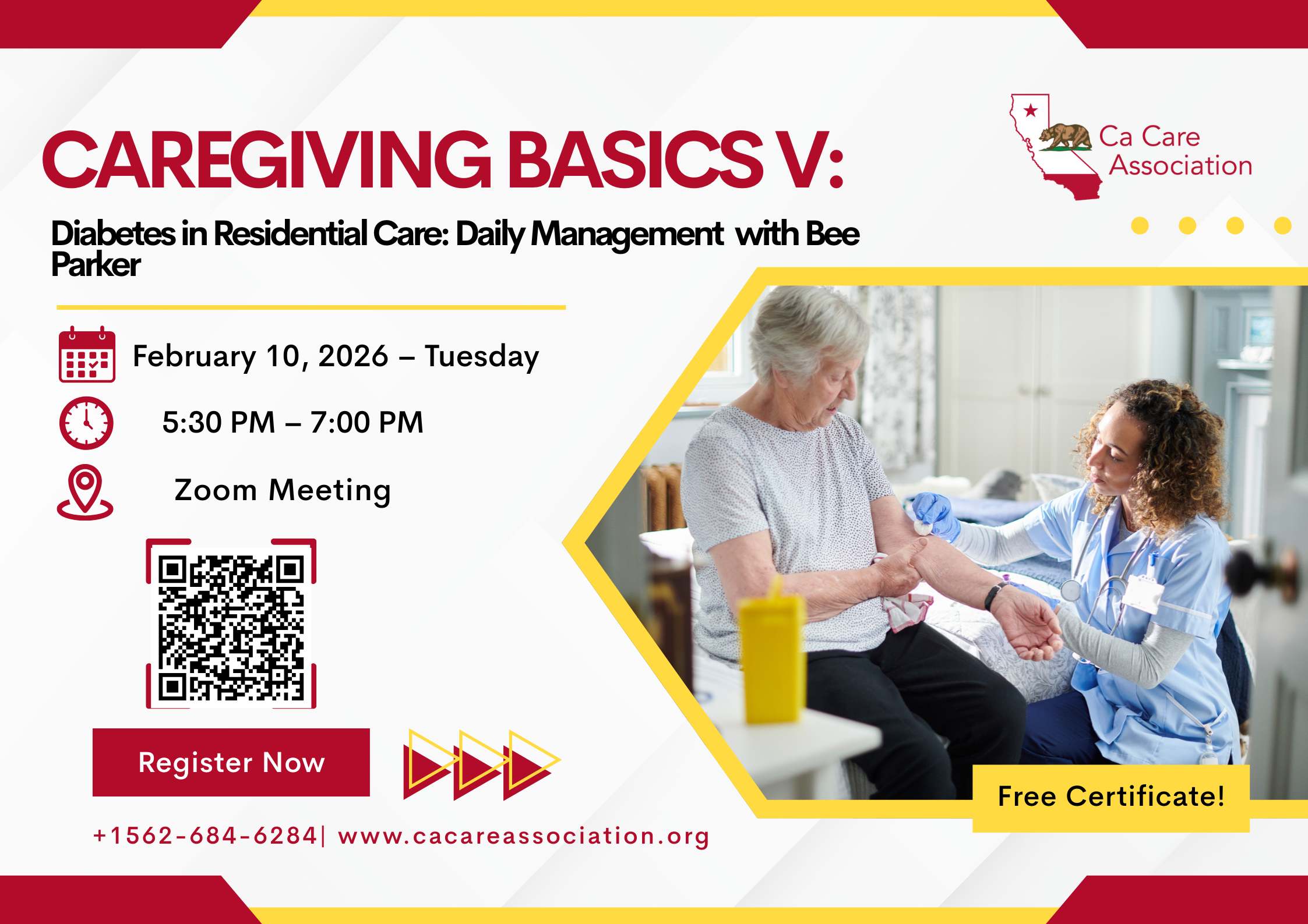 Caregiving Basics V: Diabetes in Residential Care: Daily Management with Bee Parker