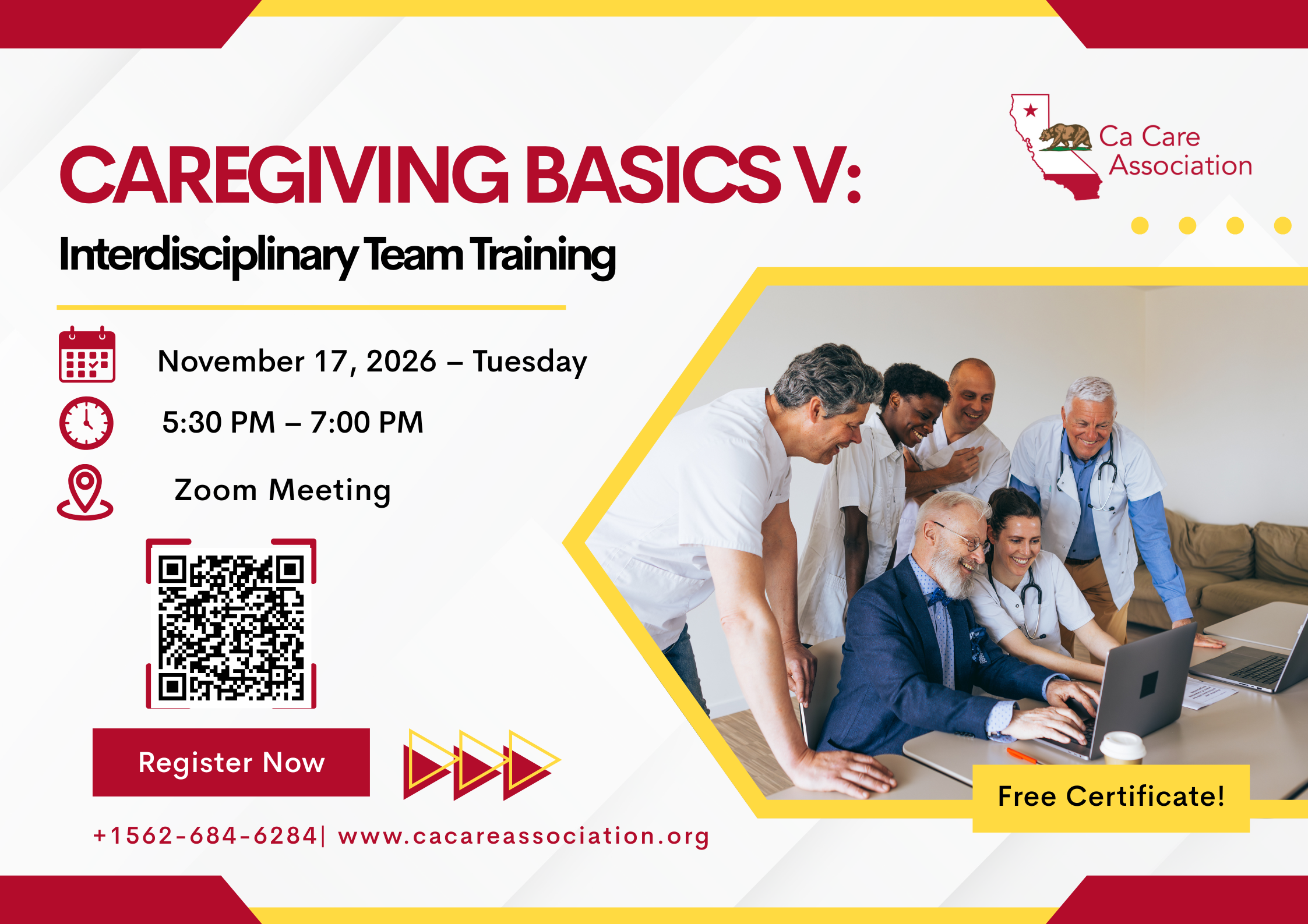Caregiving Basics V: Interdisciplinary Team Training — Ca Care Association