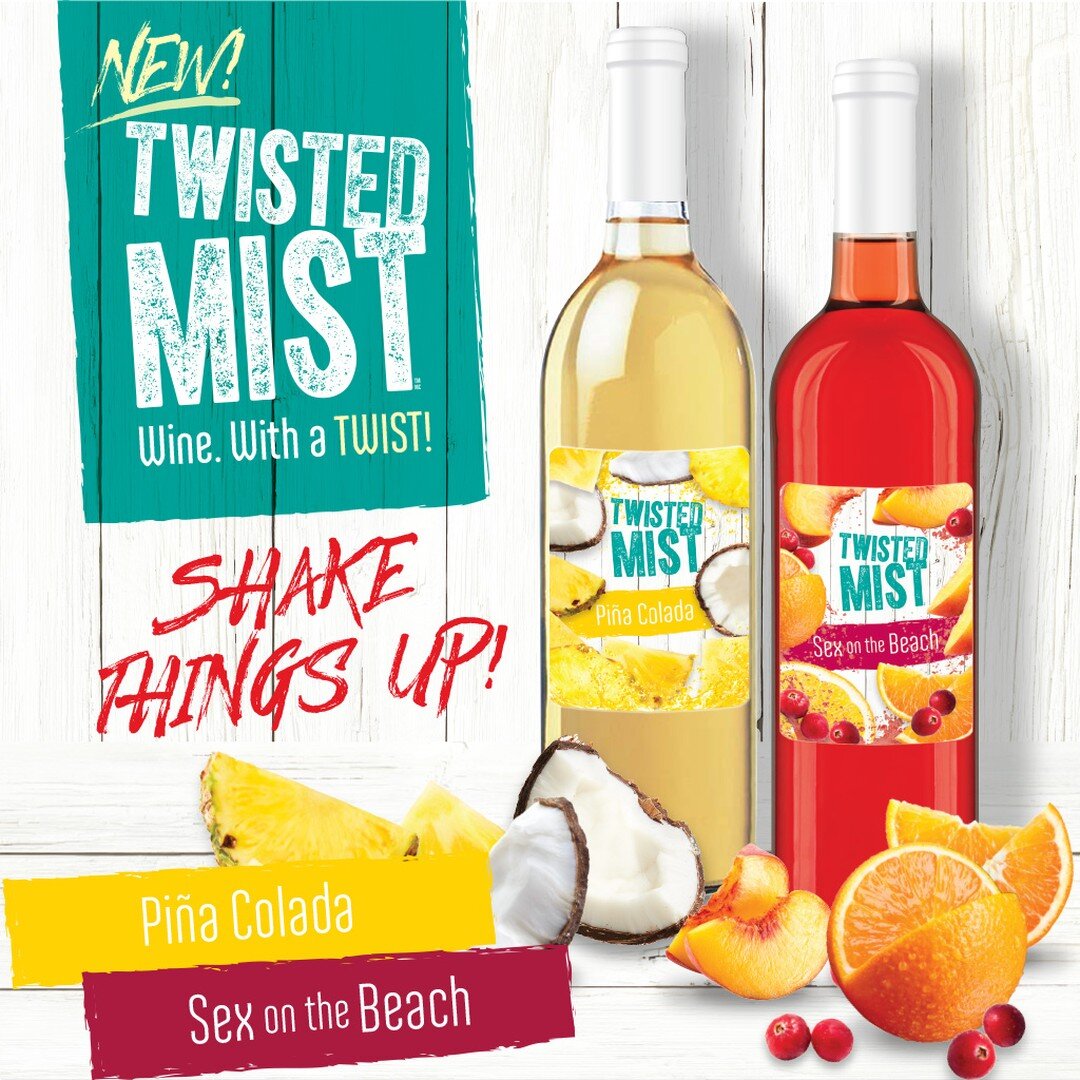 Exciting new wines are coming to Wine Kitz Halifax just in time for the warmer weather. Twisted Mist brings a little something unexpected to your next glass! Our first two flavours are Pi&ntilde;a Colada &mdash; a tropical blend of juicy ripe pineapp
