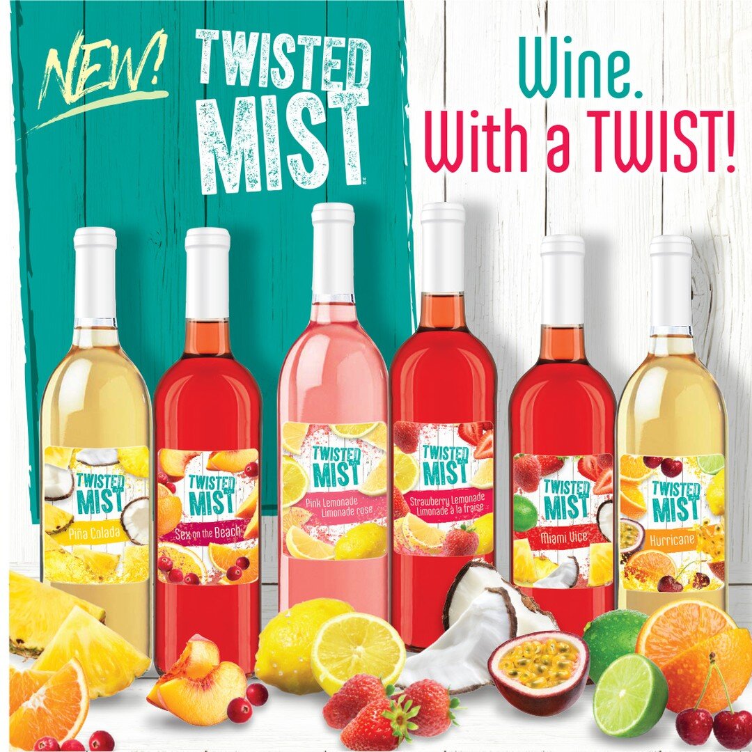 There's still a chance for you to try one of our delicious and refreshing Twisted Mists! Two new flavours: Miami Vice and Hurricane have just arrived. Limited quantities of Pink Lemonade and Strawberry Lemonade remaining. Pi&ntilde;a Colada and Sex o