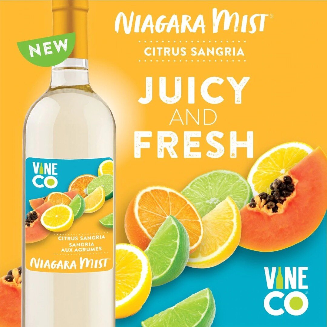 We have a new offering in the Niagara Mist line: Citrus Sangria. A blend of tangy citrus, papaya, and tropical fruit. Light, refreshing, and perfect for summer!