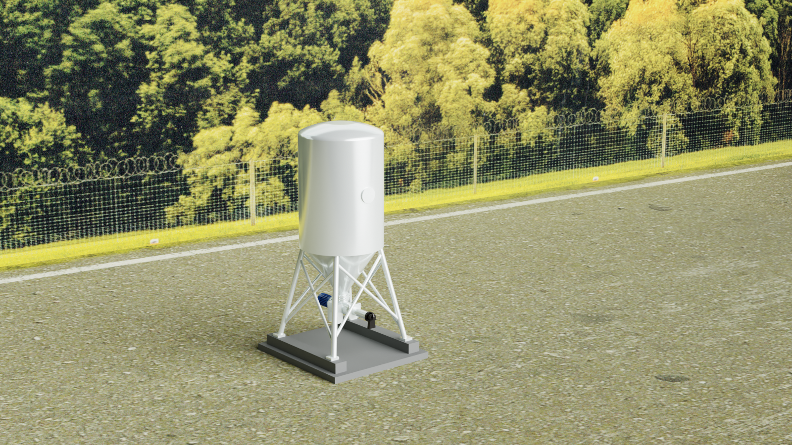 Concrete Silo Kit N-Gauge