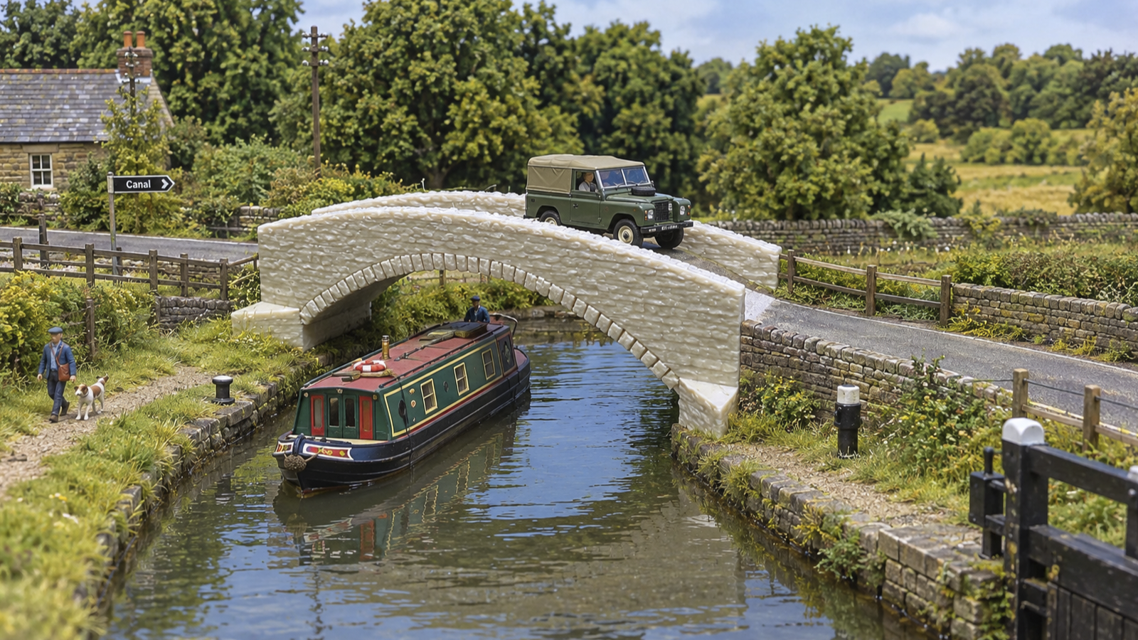 Single Track Hump Back Stone Bridge Unpainted N-Gauge