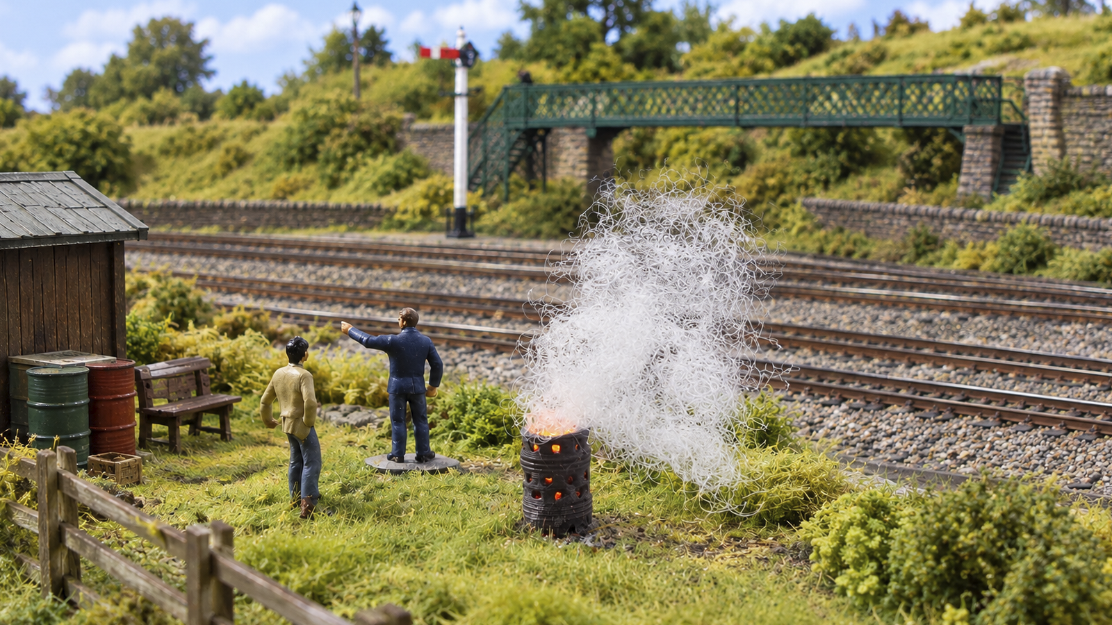 Brazier Kit With Flickering LED - OO Gauge Unpainted