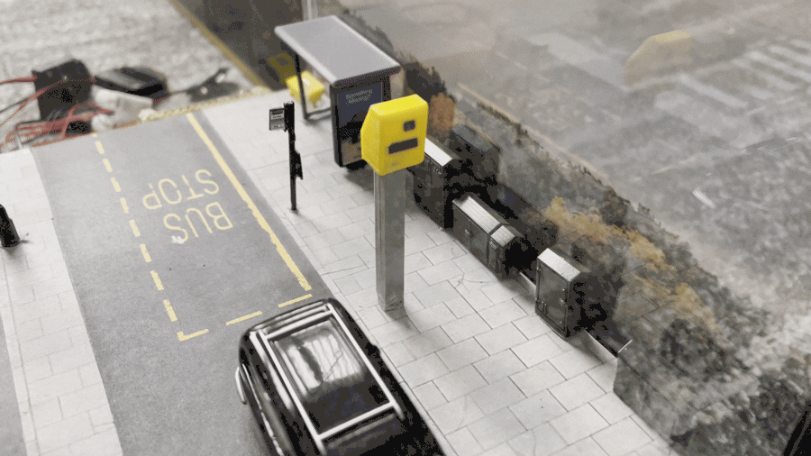 GATSO Speed Camera (With Working Flash) N-Gauge