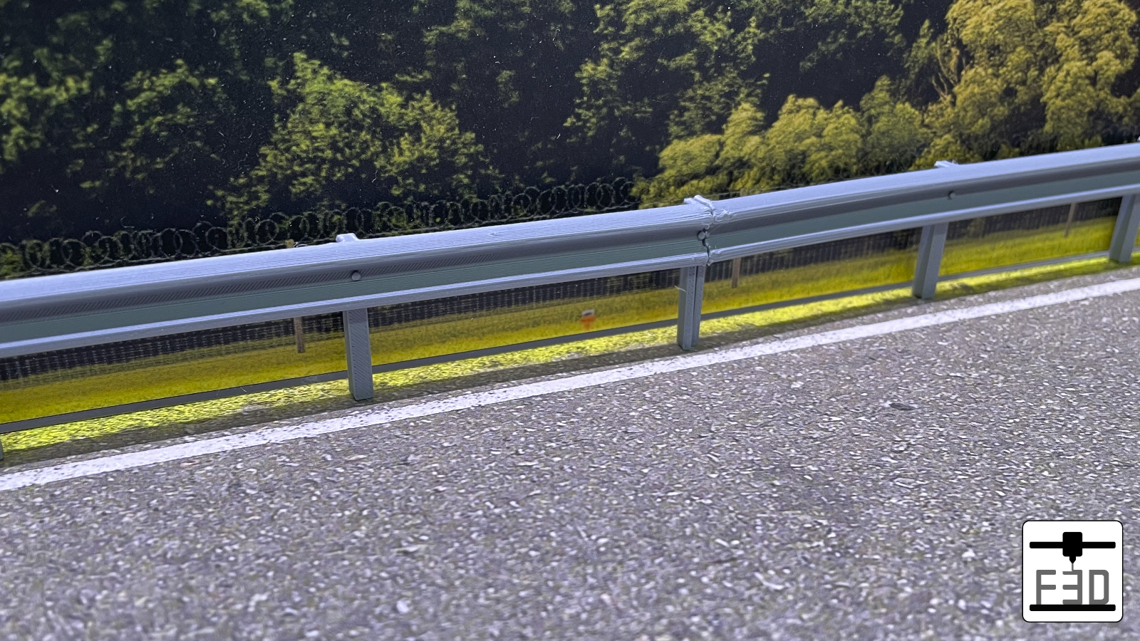 Armco Barriers Set (Pack of 8) 4x Barriers 4x Barrier Ends