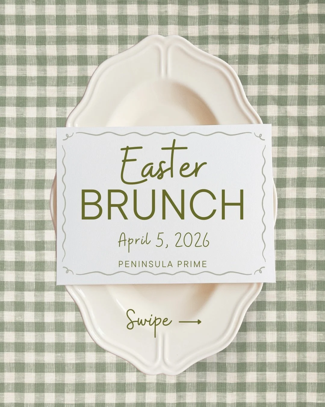 Join us at Peninsula Prime for Easter Brunch this Sunday from 11-5! We will have our full menu with all of your favorites, as well as some special features. Swipe to see the features! 

Our patio is also open and available for seating on Sunday! 

Ma