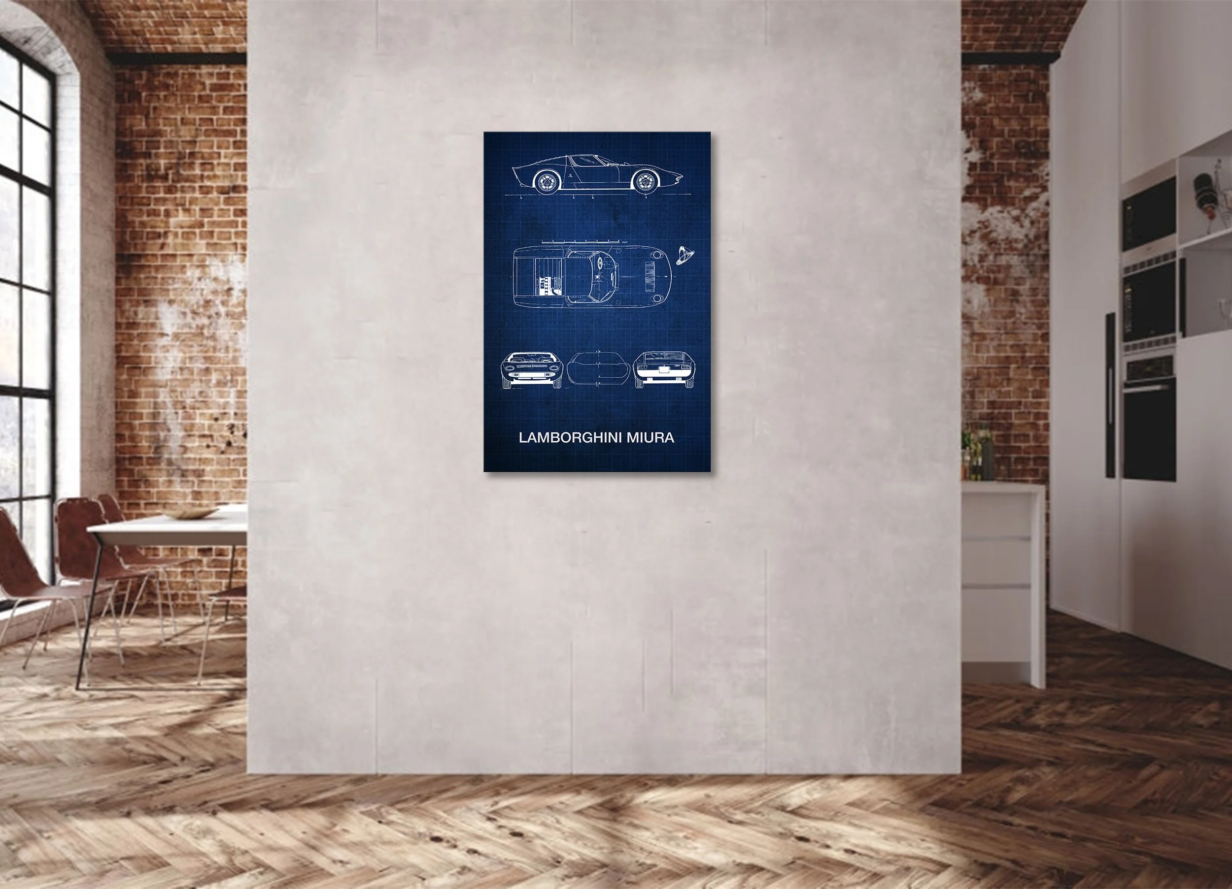 Lamborghini miura blueprint