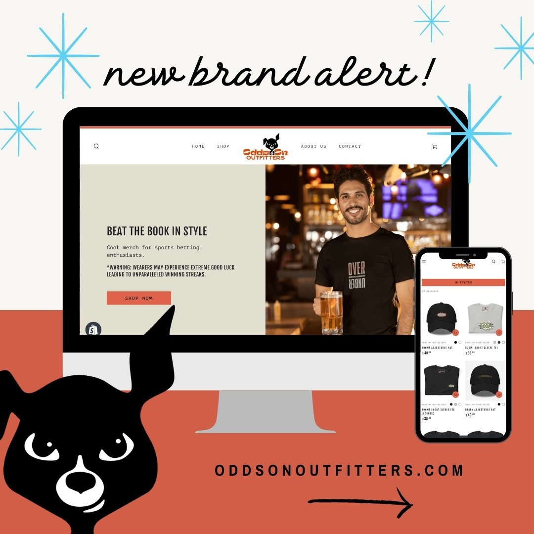 😀Heading into the weekend with an exciting announcement. Odds On Outfitters just launched their line of merch for people who love the thrill and excitement of sports betting &ndash; and even those who just like to watch. 

I had so much fun working 