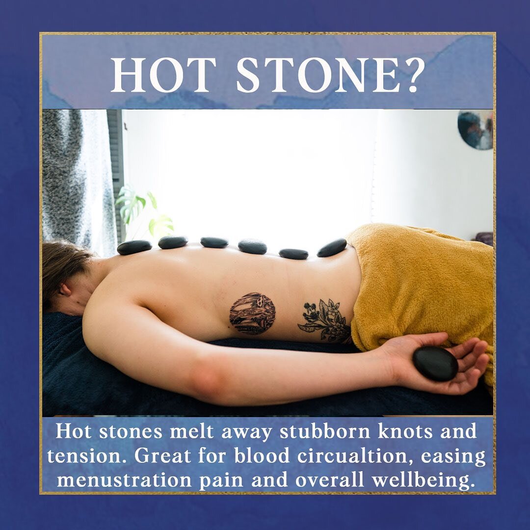 What about Hot Stone Massage? 

Hot Stone uses smooth heated basalt stones to massage the body. The heat melts muscle tension and helps go a little deeper into the muscles and surrounding tissues. 
It also expands blood vessels to improve circulation