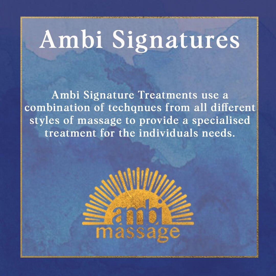 Ambi Signature Treatments 

Ambi has signature treatments which use a wide range of techniques combining Swedish, Deep tissue, Thai, Acupressure massage techniques picked up through experience. 

Uplift 

Full Body Massage Aimed at promoting Self-car