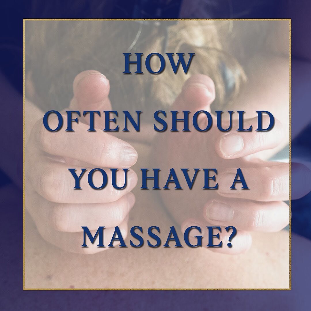 How often to get a massage? 

It&rsquo;s a great question which clients ask. I would recommend.. 

✨For Pain Relief✨
Weekly or Fortnightly 

✨For Relief of Knots ✨
I would depend on the severely of the knots but I would recommend weekly / fortnightly