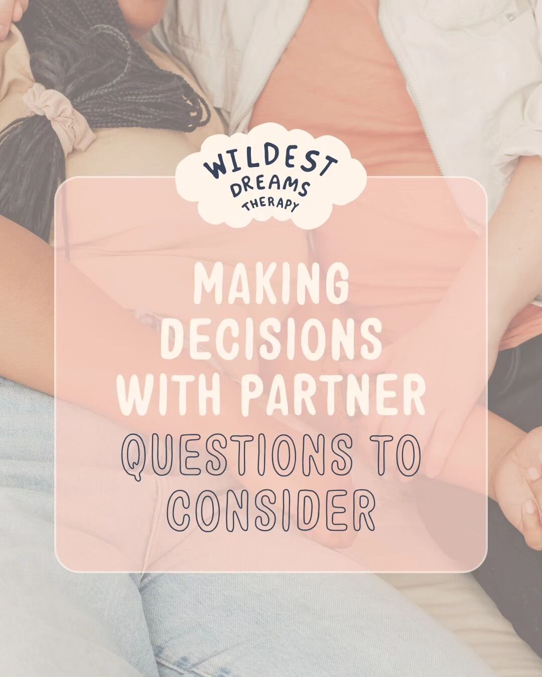 As an indecisive libra &amp; recovering people pleaser, I know that making a decision from a grounded place can certainly feel like a TASK in and of itself 😅&nbsp;

When making a decision WITH a partner, adding another person&rsquo;s thoughts, feeli
