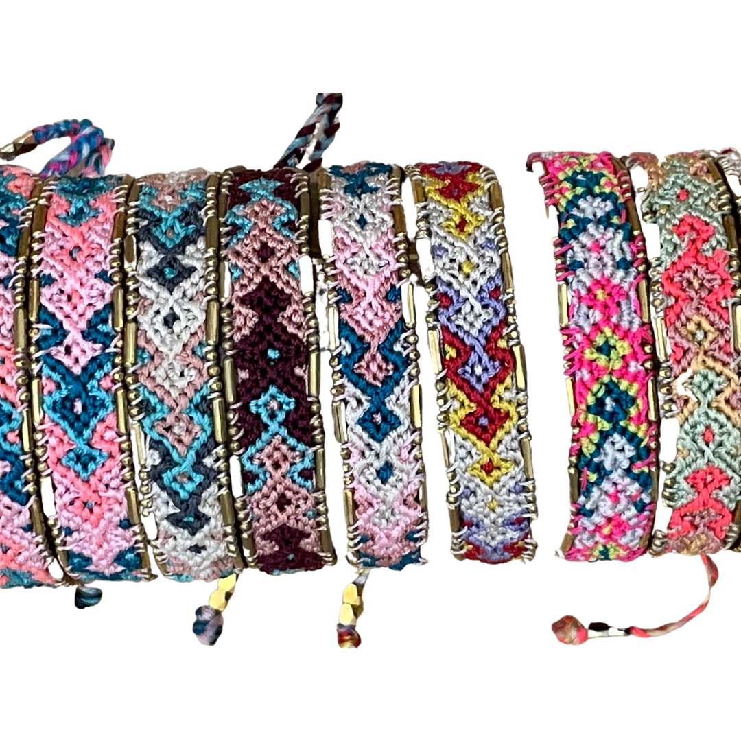 Bohemian Thread Bracelet Seed Bead Handmade Multicolor String Cord Woven  Braided Hippie Friendship Bracelets Women Men 5pcs/set