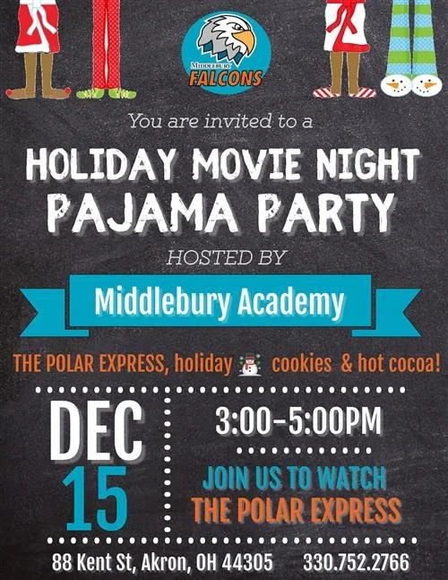 Holiday Movie Pajama Party Night