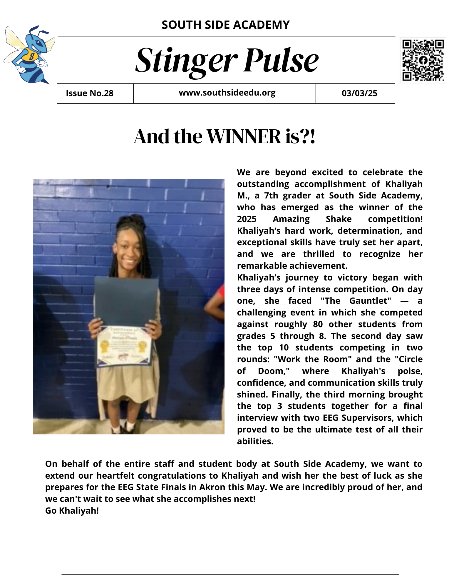 Newsletter - March 2025
