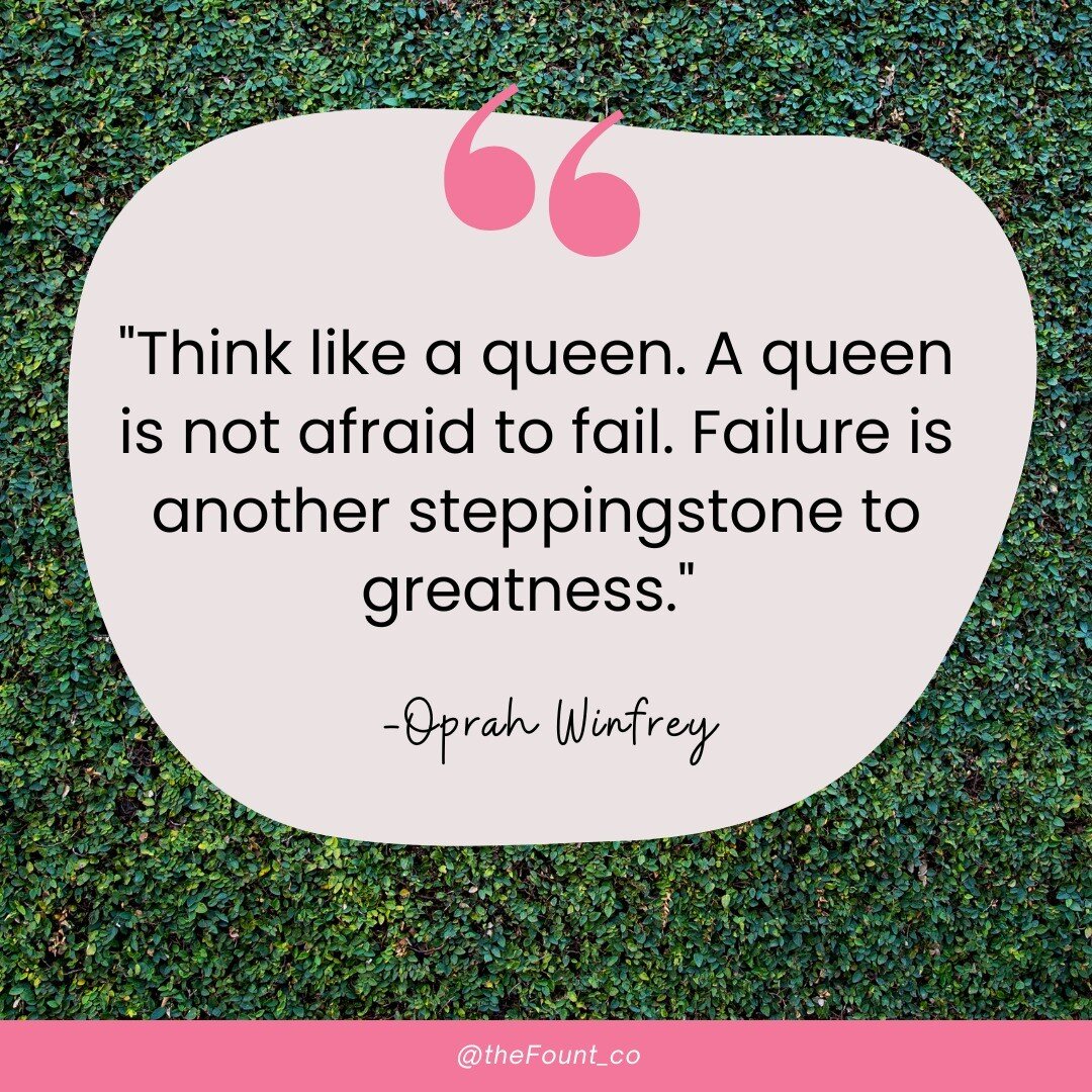 #FierceFemaleFriday

Be a queen this weekend. #failfast #failforward