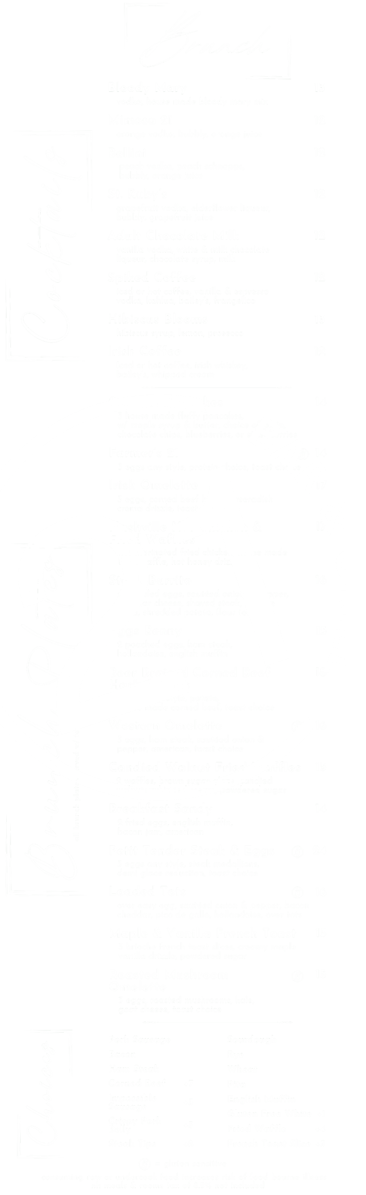 Menu 1 — 21 Bar & Grill