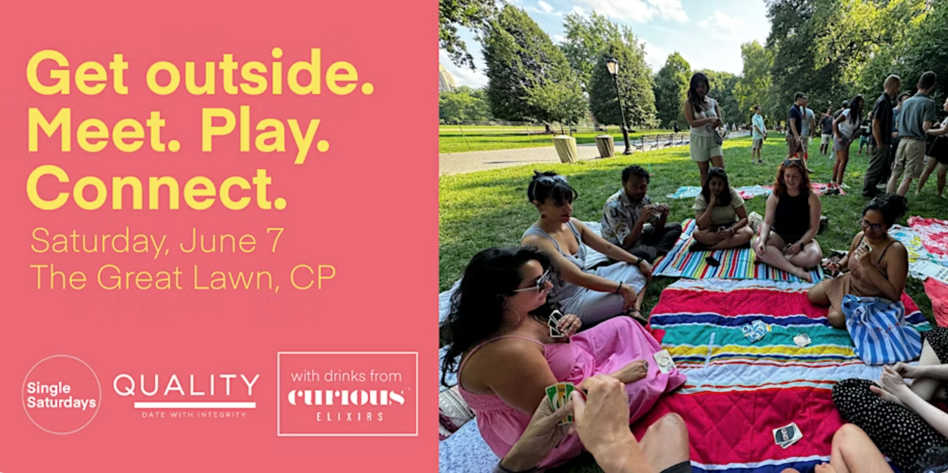 Single Saturdays: Games + Connection in Central Park (June 7)