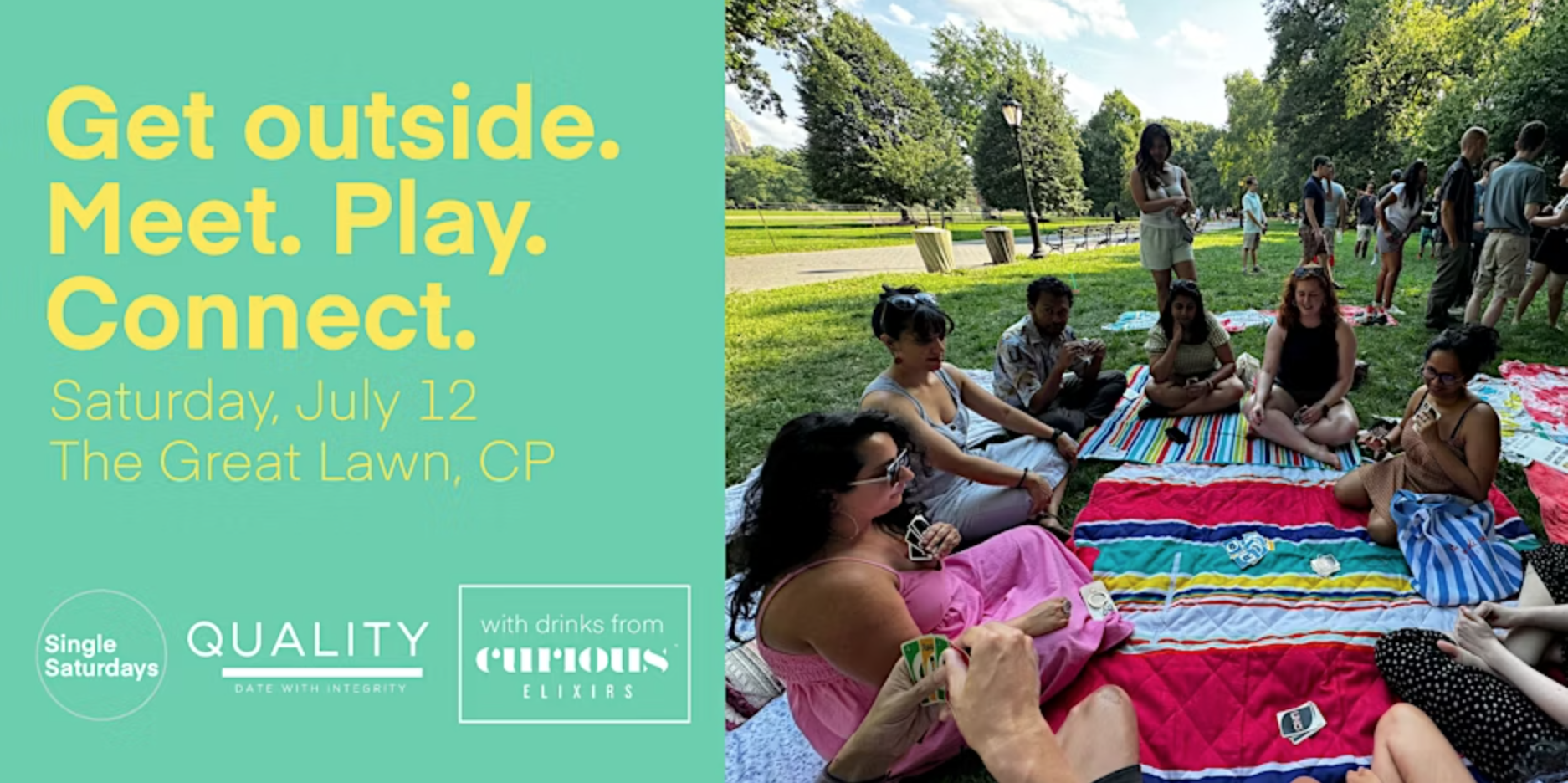 Single Saturdays: Games + Connection @ Central Park (2 of 3)