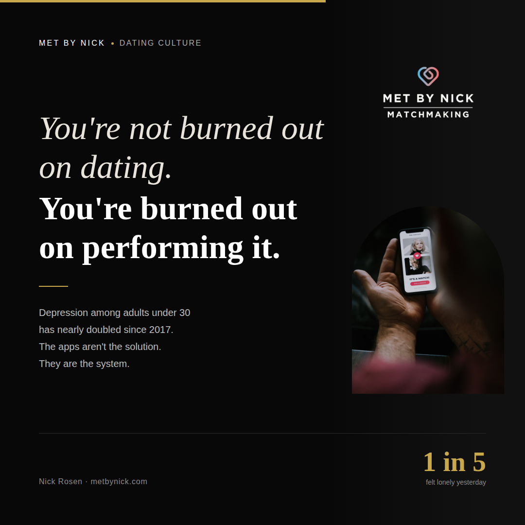 You’re Not Burned Out on Dating. You’re Burned Out on Performing It.