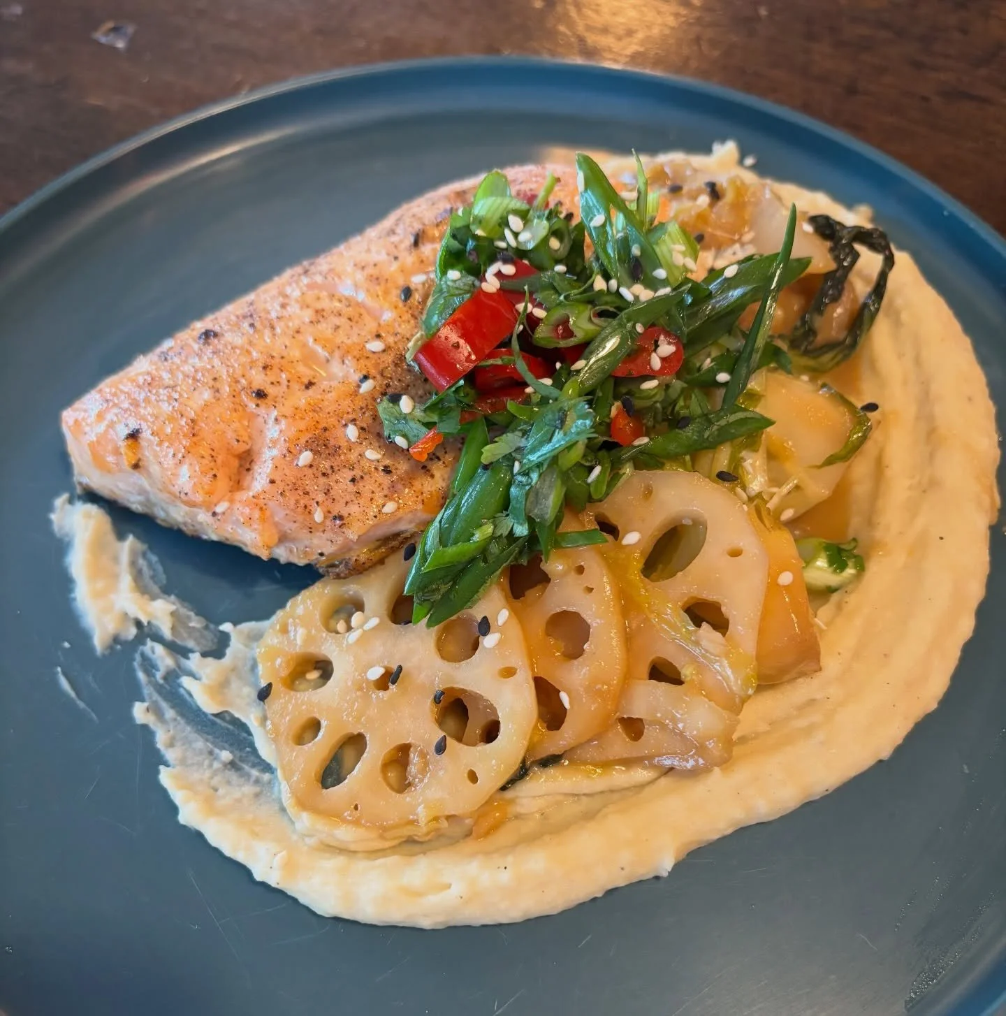 New year, new favourites ✨

We&rsquo;ve added some beautiful new dishes to the menu, including our Arctic Char served over butter bean pur&eacute;e with napa cabbage, lotus root, and baby bok choy saut&eacute;ed in a tamari miso sauce. Finished with 